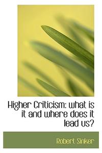 Higher Criticism