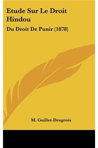 Etude Sur Le Droit Hindou