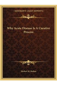 Why Acute Disease Is a Curative Process