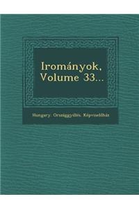 Iromanyok, Volume 33...