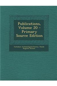 Publications, Volume 20