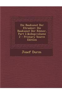 Die Baukunst Der Etrusker