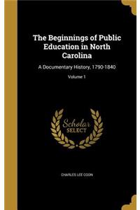 The Beginnings of Public Education in North Carolina