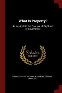 What Is Property?