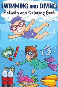Swimming and Diving Activity and Coloring Book