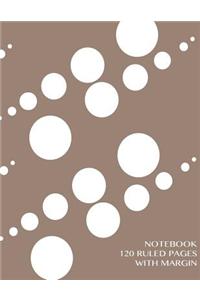 Notebook 120 ruled pages with margin