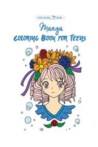 Manga Coloring Book for Teens