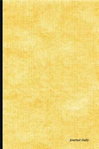 Journal Daily: Yellow Faux Canvas Image, Lined Blank Journal Book, Writing Journal,150 Pages,6 X 9 (15.24 X 22.86 CM), Durable Softco
