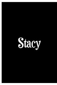 Stacy - Black Notebook / Journal / Extended Lined Pages / Soft Matte Cover