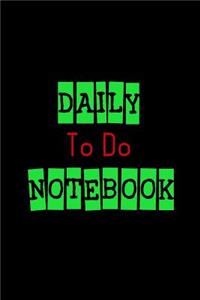Daily To Do Notebook