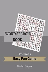 Word Search Book Easy Fun Game For Adult Volume 1
