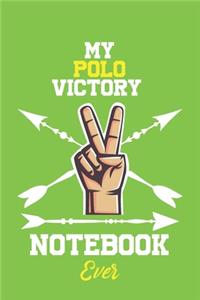 My Polo Victory Notebook Ever / With Victory logo Cover for Achieving Your Goals.