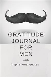 Gratitude Journal for Men with Inspirational Quotes