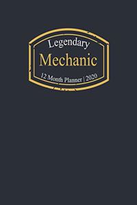 Legendary Mechanic, 12 Month Planner 2020