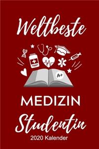 Weltbeste Medizin Studentin 2020 Kalender