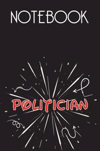 POLITICIAN Notebook, Simple Design