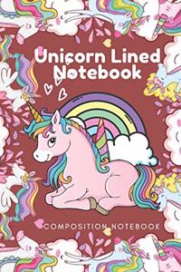 Unicorn Lined Notebook - Composition Notebook