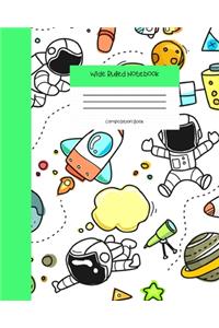 Wide Ruled Notebook Composition Book