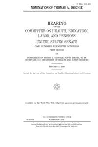 Nomination of Thomas A. Daschle