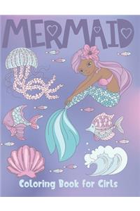 Mermaid Coloring Book For Girls