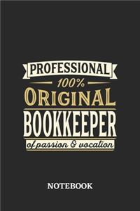 Professional Original Bookkeeper Notebook of Passion and Vocation