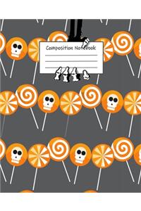 Halloween Abstract Pattern Volume 12 College Ruled Journal