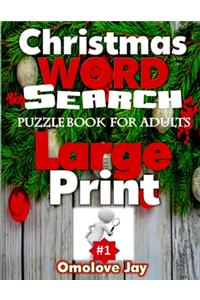 Christmas WORD SEARCH Puzzle Book for Adults Large Print