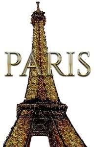 Paris Eiffel Tower Gold diamond Glitter Bling Creative blank journal sir Michael designer edition