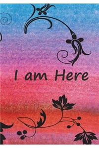 I am here: Password book: Perfect sized at 7x10" - 115 pages and 5 blank page, journal and log book to write in usernames and Passwords and Online Organizer an