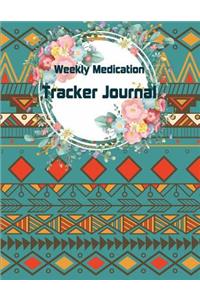 Weekly Medication Tracker Journal