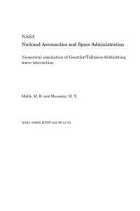 Numerical Simulation of Goertler/Tollmien-Schlichting Wave-Interaction