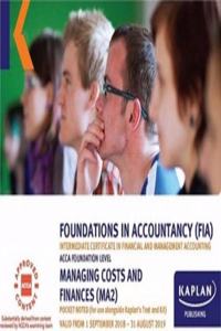 MA2 MANAGING COSTS AND FINANCE - POCKET NOTES