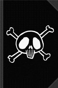 Pirate Skull and Bones Sketch Journal Notebook