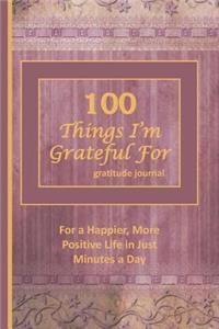 100 Things I'm Grateful for