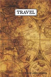 Travel Blank Lined Journal