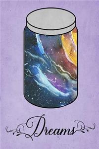 Dream Journal - Rainbow Watercolor Dream Jar (Purple)
