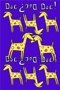Bullet Journal Notebook for Dog Lovers, Yellow Dogs in a Row 4