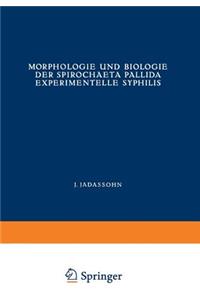 Morphologie Und Biologie Der Spirochaeta Pallida Experimentelle Syphilis