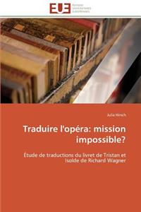 Traduire l'Opéra