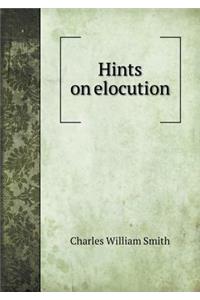 Hints on Elocution