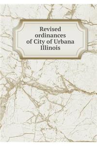 Revised Ordinances of City of Urbana Illinois