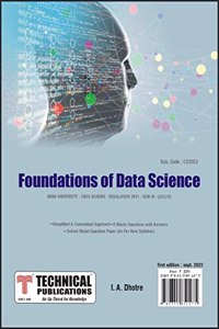 Foundations of Data Science for BE Anna University R21CBCS (III-CSE / IT - CS3352)