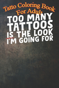 Tattoo Coloring Book For Adult