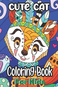 Cute Cat Coloring Book For Kids