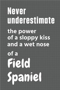 Never underestimate the power of a sloppy kiss and a wet nose of a Field Spaniel