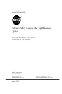 Software Safety Analysis of a Flight Guidance System