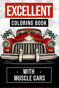 Excellent Coloring Book With Muscle Cars