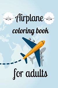 Airplane coloring book for adults