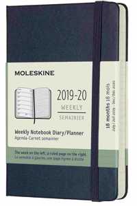 MOLESKINE 2020 18MONTH LARGE WEEKLY HARD