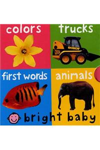 Bright Baby, 4 Copy Slipcase: Includes First Words, Animals, Colors, Trucks